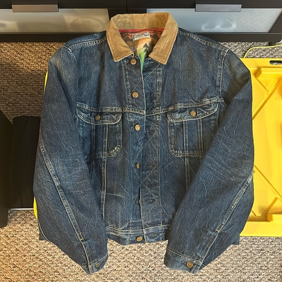 Polo Ralph Lauren Dark Blue Jean Jacket with lined inside. Men’s Size XL. - Picture 1 of 4